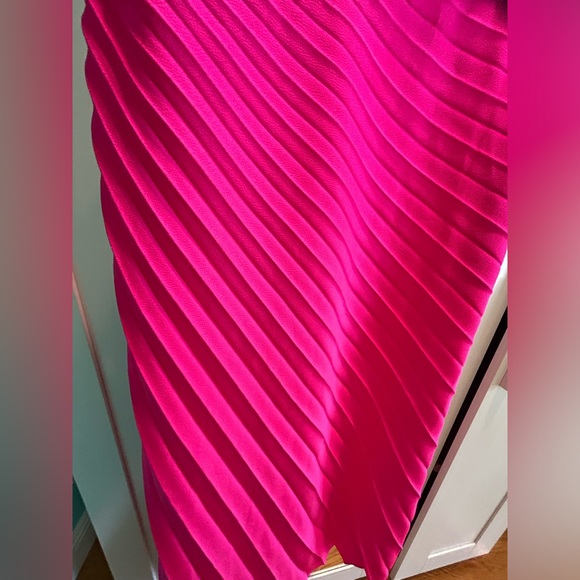 A.L.C Pink One Shoulder Midi Dress (Size 0)